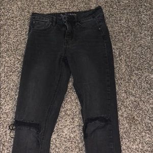 high rise skinny jeans